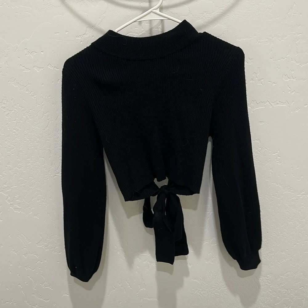 Open back sweater